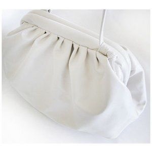 Trendy ruched dumpling bag